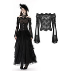 Women’s Gothic Off Shoulder Lace Top