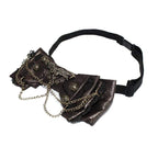 Unisex Vintage Chains Multi-layered Bow Tie