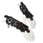 Women’s Gothic Floral Sheer Gloves