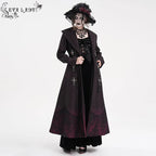 Women’s Gothic Cross Lace Coat Black Red