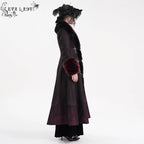 Women’s Gothic Cross Lace Coat Black Red
