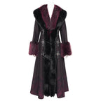 Women’s Gothic Cross Lace Coat Black Red