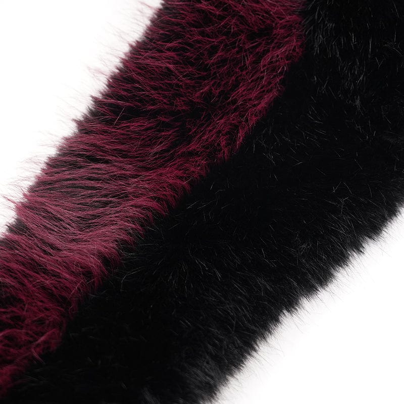 Women’s Gothic Cross Lace Coat Black Red