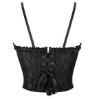 Women’s Gothic Floral Printed Overbust Corset