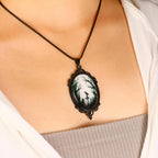 Women’s Gothic Raven Forest Pendant Witch Necklace