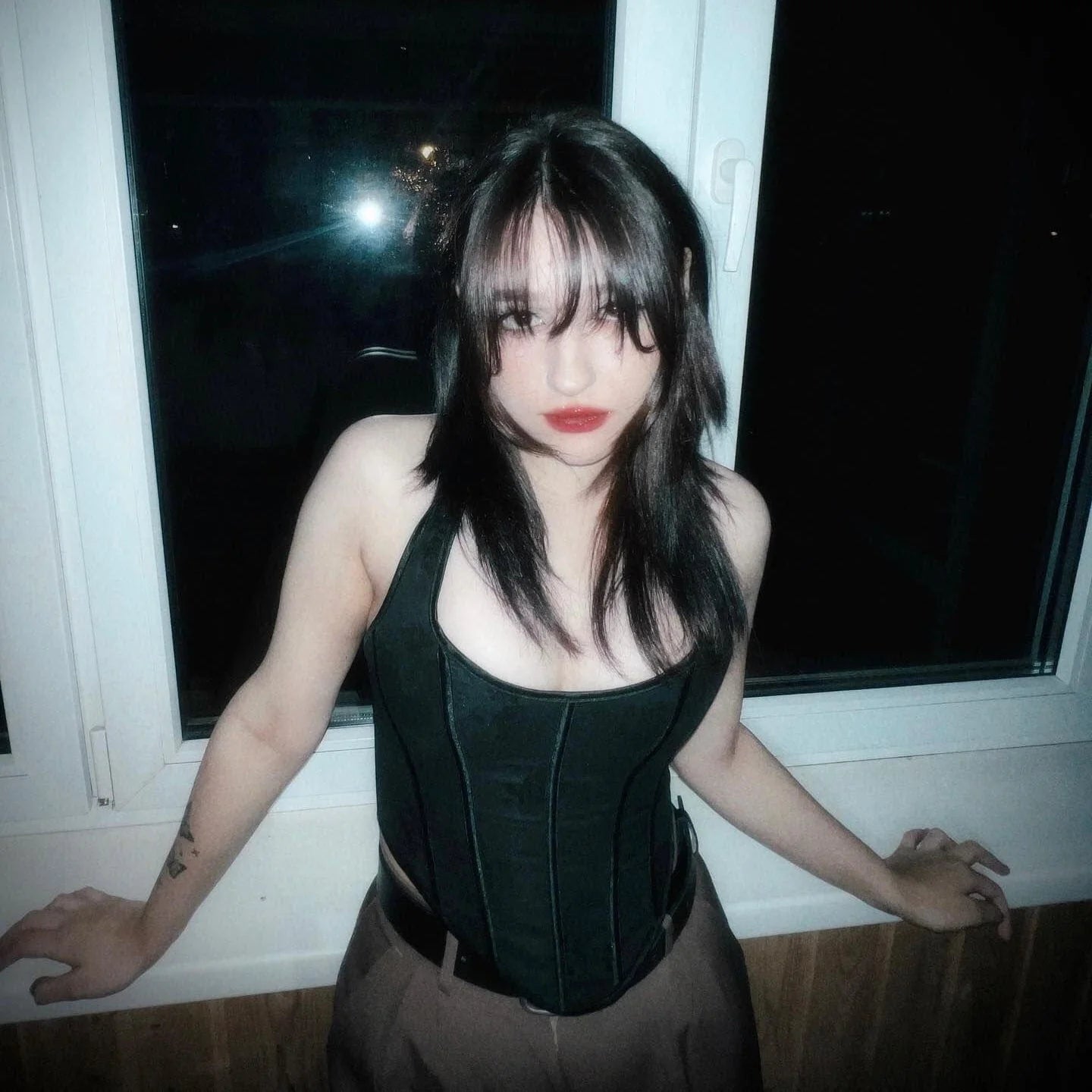 Women’s Gothic Rose Embroidered Halterneck Overbust Corset