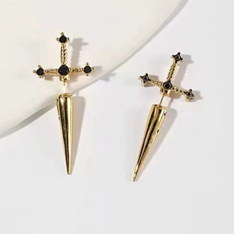 Women’s Vintage Gothic Sword Earrings