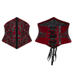 Women’s Gothic Underbust Corset Black-Red