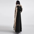 Women’s Gothic Woolen Hooded Maxi Coat