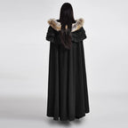 Women’s Gothic Woolen Hooded Maxi Coat
