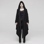 Women’s Plus Size Gothic Irregular Strappy Distressed Coat