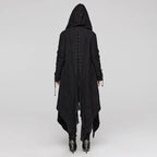 Women’s Plus Size Gothic Irregular Strappy Distressed Coat